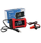 UCOMEN 12v Dc 6A Akıllı Akü Şarj Cihazı Dijital Ekran Aşırı Akım ve Akü Korumalı (12 Volt 6 Amper)