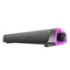 Coofbe Rgb Işıklı Bluetooth Soundbar Bluetooth Hoparlör Subwoofer Tv Bilgisayar Ses Sistemi Çift Hoparlör