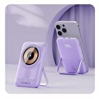 Coofbe Iphone 14 13 12 10000 mAh Hızlı Şarj Powerbank Lila 