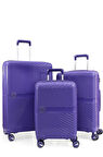 ÇÇS 5239 3 Lü Valiz Seti Mor