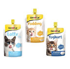 Gimcat Kalsiyum Kedi Pudingi 2 x 150 Gr + Latte Pouch 2 x 200 ml + Yoghurt Pouch 2 x 150 g