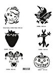 Çocuksu Semboller 6 Adet Geçici Dövme Kalıbı Spreysiz Sadece Şablon