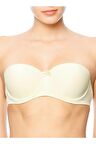 Kadın Ten Balenli Desteksiz Kaplı Straplez Sütyen 1502