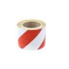 Fosforlu Bant Çapraz 9,2 cm x 5 Metre Kırmızı Beyaz