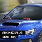 CARUB Silecek Rüzgarlığı Krom-Kırmızı