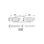 ON FREN BALATASI PUNTO EVO 1.3 MULTIJET 16V 1.4 16V FIAT 500 1.3D MULTIJET GRANDE PUNTO 16D 08- - BRAXIS AB0045