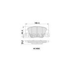 ARKA FREN BALATASI LEON CADDY OCTAVIA 1.4TSI - 1.6 - 1.8TSI - 1.9TDI - 2.0 09 - 04- - BRAXIS AA0055