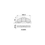 ON - ARKA FREN BALATASI LT28 46 28 35 05.96  SPRINTER 408D 412DTD - BRAXIS AA0142