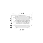 ARKA FREN BALATASI KANGOO III MERCEDES CITAN 1.5 - 1.6 - BRAXIS AA0189