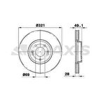ON FREN DISK AYNASI HYUNDAI SANTA FE 2 2.2CRDI - BRAXIS AD0991