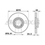 ON FREN AYNASI HAVALI TRANSIT TOURNEO TRANSIT 2.0 - 2.4 - 2.5D - 2.5TD 94-00 15 JANT - BRAXIS AE0157