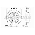 ARKA FREN DISK AYNASI KIA CARNIVAL SEDONA 2.7CVVT - BRAXIS AE0611