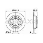 ARKA FREN DISK AYNASI HONDA ACCORD VIII 2.4I - BRAXIS AE0630