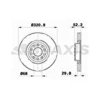 ON FREN DISK AYNASI HAVALI A6 AVANT 1.8T - 2.4T - 2.5TDI - 2.7T - 2.8 QUATRO - BRAXIS AE0771