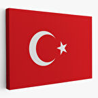 Türk Bayrağı Dekoratif Kanvas Duvar Tablosu-3668