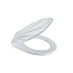 İpek Yıldızı® Desenli Şık Ergonomik Rahat Beyaz Renk Klozet Kapağı