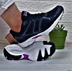 Kinetix Arıon Siyah-Mor-Beyaz Fuspetli Athletic Koşu Spor Ayakkabı