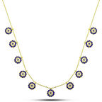 himarry 925 Ayar Gümüş Gold Nazarlı Şans Kadın Kolye