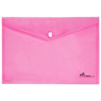 Umix Çıtçıtlı Şeffaf Zarf Dosya Pembe Eco (12 li)