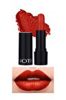 Note Deep Impact Lipstick Kremsi Dokulu Yarı Parlak Ruj 12 Flaming Heart Red - Kırmızı