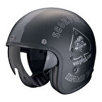 Scorpion Belfast Evo Spade Açık Motosiklet Kaskı Mat Siyah  Gümüş