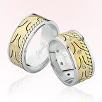 Harem Altın Desenli Altın Alyans 3706