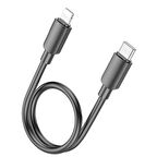 Coofbe Super Şarj 0.25cm 20W Type-C To İphone Şarj Kablosu Kısa Powerbank Kablosu İphone Şarj Kablo