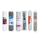 Açık Kasa Arıtma Cihazlarına Uyumlu 6'lı Filtre Seti 10 Aşamalı