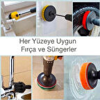 Polham Premium 22 Parça Profesyonel Ev, Ofis, Araç Detaylı Temizlik Seti, Matkap Uçlu Ultra Sağlam Set