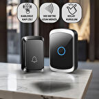 Polham 300 Metre Uzun Menzilli Kablosuz Kapı Zili, Ev, Ofis, İş Yeri, Yazlık İçin Yüksek Sesli Kapı Zili