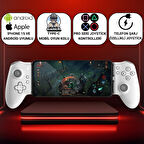 Polham iPhone 15 Üzeri ve Android Uyumlu Type-C Mobil Oyun Kolu | Pro Seri Joystick | Şarj Özellikli Gamepad
