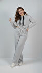 Kadın Büyük Beden Uzun Kollu Kapüşonlu Eşofman Takımı 8228-26