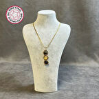 Uretti - Tuğba 6667 7714 Padişah Kasası Sitrin Doğal Taşlı Kolye