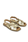 Ziya, Hakiki Deri Kadın Sandalet 1511033Z25014 Gold