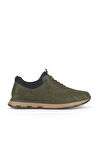 Ziya, Erkek Hakiki Deri Sneaker 1531037Z24112 Haki