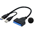 USB 3.0 2.5 3.5 İnç Sata SSD HDD Hard Disk Çevirici Dönüştürücü Adaptör Kablosu