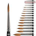 Samur 145 Serisi Yurvarlak Uçlu Sulu Boya Fırçası No:00