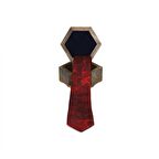 e38 ERKEK RENKLİ EBRU KRAVAT - K0124