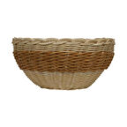 e38 EL İŞÇİLİĞİ HASIR İP SEPET ÖRGÜ  24*24 cm - 6176