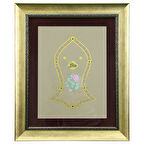 e38 EL İŞÇİLİĞİ TEZHİP TABLO 55x45 CM - 6320