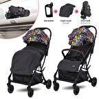 Lorelli Minori Otomatik Katlanır Kabin Boy Bebek Arabası - Magic Flowers