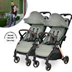 Lorelli Loret Otomatik Katlanan Kabin Boy & İkiz Bebek Arabası - Green