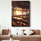 Sonbahar Sınıfı - Altın Yapraklar Anime Kanvas Tablo