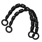 Boncuklu Çanta Sapı AS01 Siyah