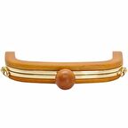 Ahşap Mıknatıslı Çanta Bursu İçi Metal ALT250 Kahve