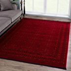 Afgan Türkmen Otantik Desenli Dokuma Salon ve Oturma Odası Halısı 6919B