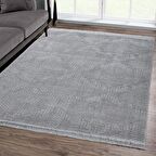 Pandora Açık Gri Modern Peluş Oturma Odası ve Salon Halısı 1176-RR22