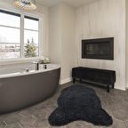 Downy Koyu Gri Peluş Post Dokuma Halı F005A_GK66