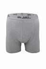 Kısa Paça Likralı Erkek Boxer Gri - 1115A