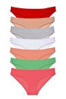 7 adet Süper Eko Set Likralı Kadın Slip Külot Set 8